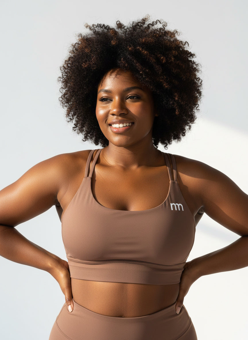 Ntswemebwo Yoga Cross Back BH/ Top/ Bra/ with Straps