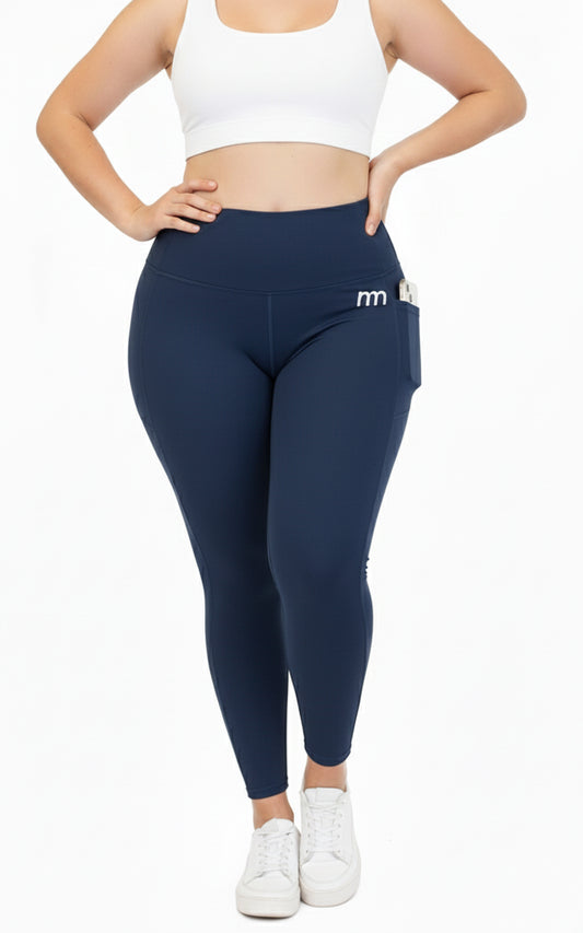 Ntswemebwo Yoga Leggings with Pocket at side high waist and no front seam (3/4 length)