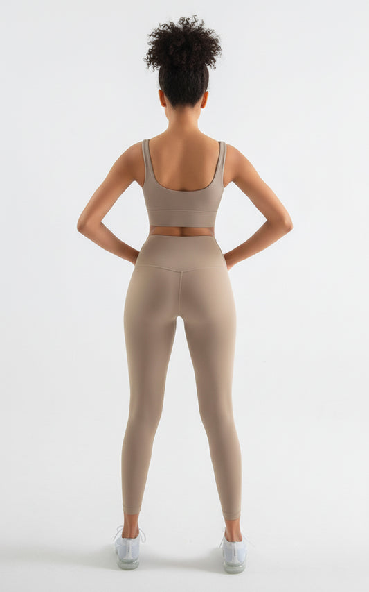 Ntswemebwo Yoga set with Align BH/ Bra/ Top and Leggings with waist band without front seam