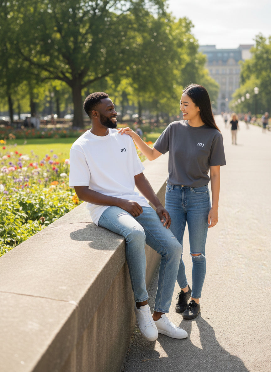 Ntswemebwo Oversize Unisex T-Shirt High Quality 100% Cotton Short Sleeve